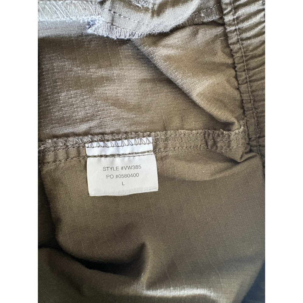 Vuori Women's Vintage Ripstop Shorts Raw Hem Athletic Hiking Shorts Green Size L - Picture 4 of 10